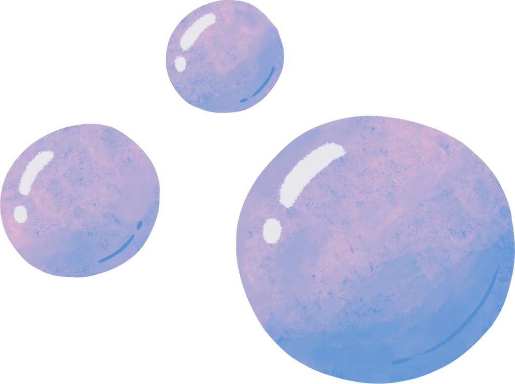 Stylized Watercolor Bubbles